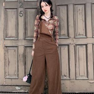 Cider Brown Overalls